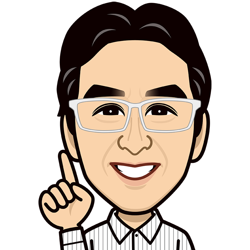 塾長の似顔絵